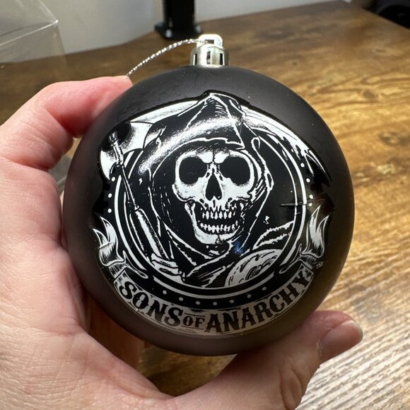 Kurt Adler Sons Of Anarchy Christmas Ornament 20th Century Fox 2013 Skull - Picture 8 of 8